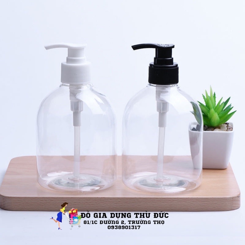 Bình nhựa có vòi nhấn 500ml