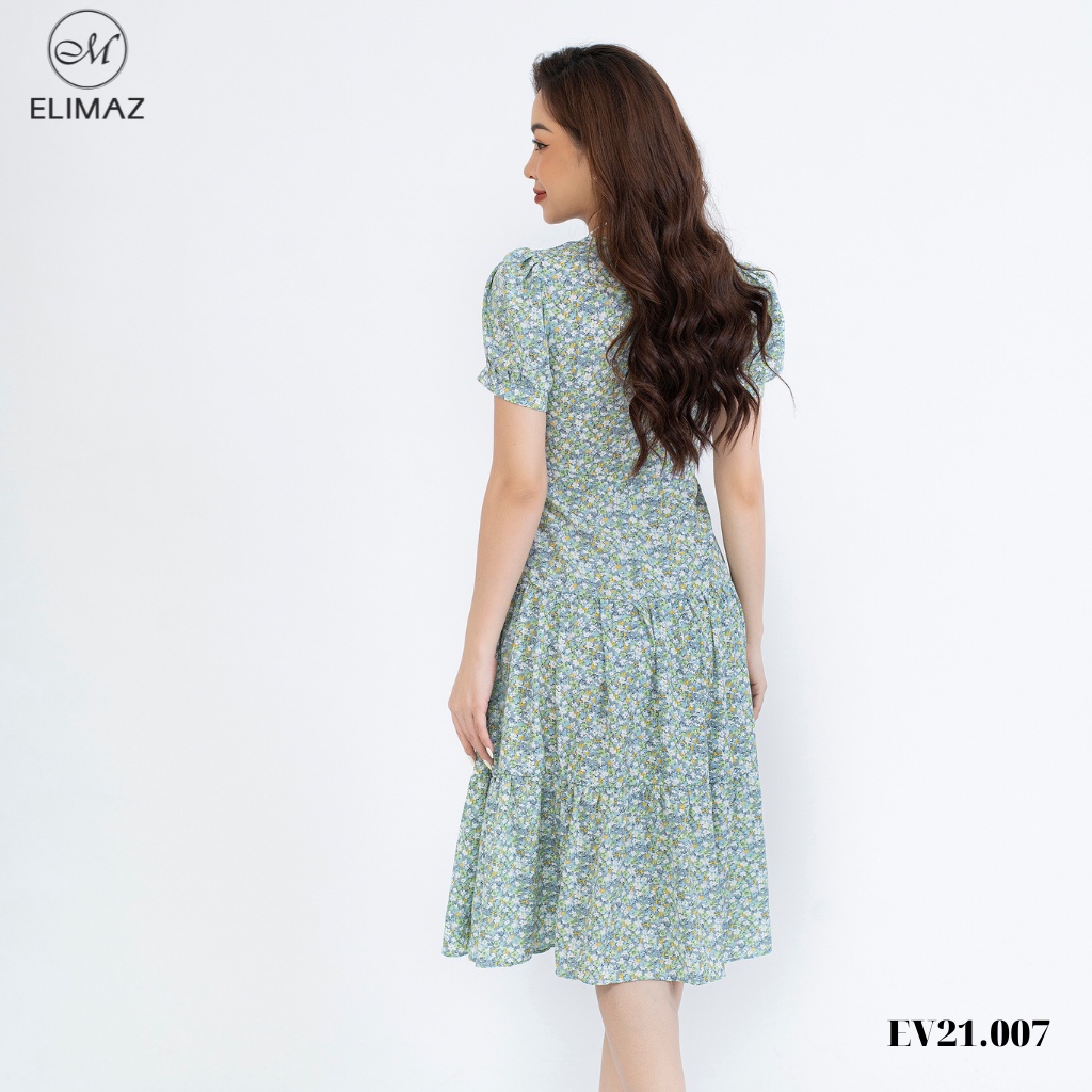 Đầm xoè nữ mùa hè hoa nhí đuôi cá nữ tính Elimaz EV21.007 | BigBuy360 - bigbuy360.vn