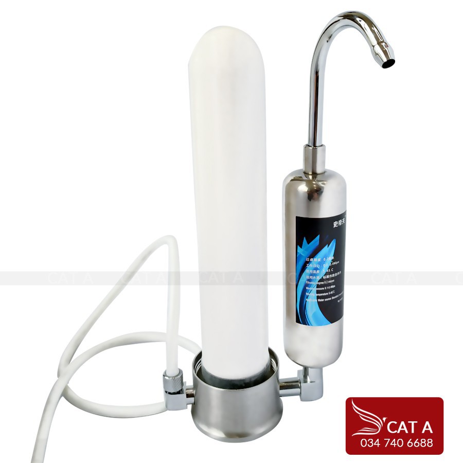 MÁY LỌC NƯỚC MINI TẠI VÒI WATER PURIFIER, Lõi lọc than hoạt tính đem lại nguồn nước tinh khiết - Đảm bảo sức khỏe!