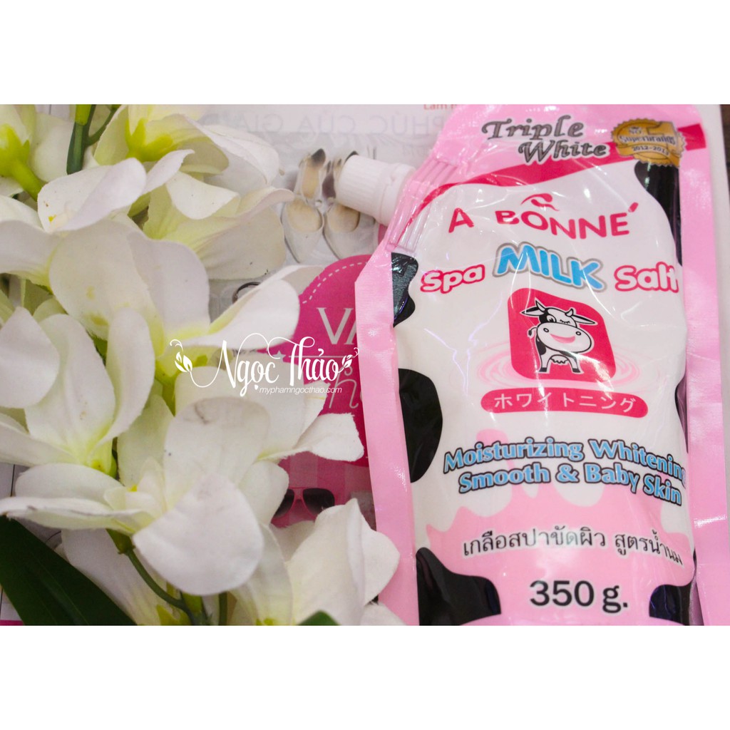 (THANH LÝ) Muối tắm sữa bò tẩy tế bào chết tẩy da chết 350gr | BigBuy360 - bigbuy360.vn