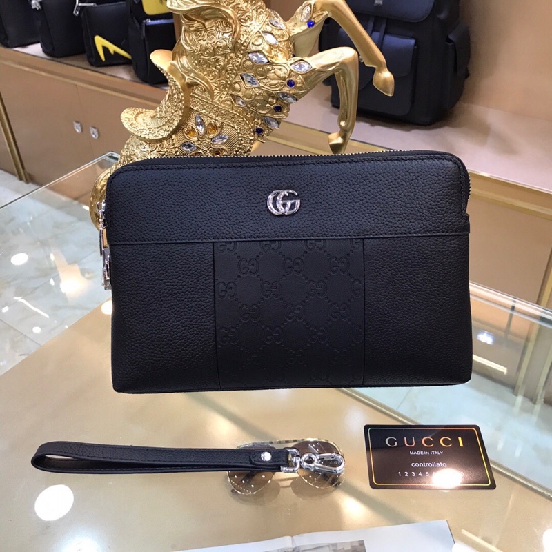 Ví cầm tay GG GUCCI- da thật cao cấp Au nhập khẩu new fullbox
