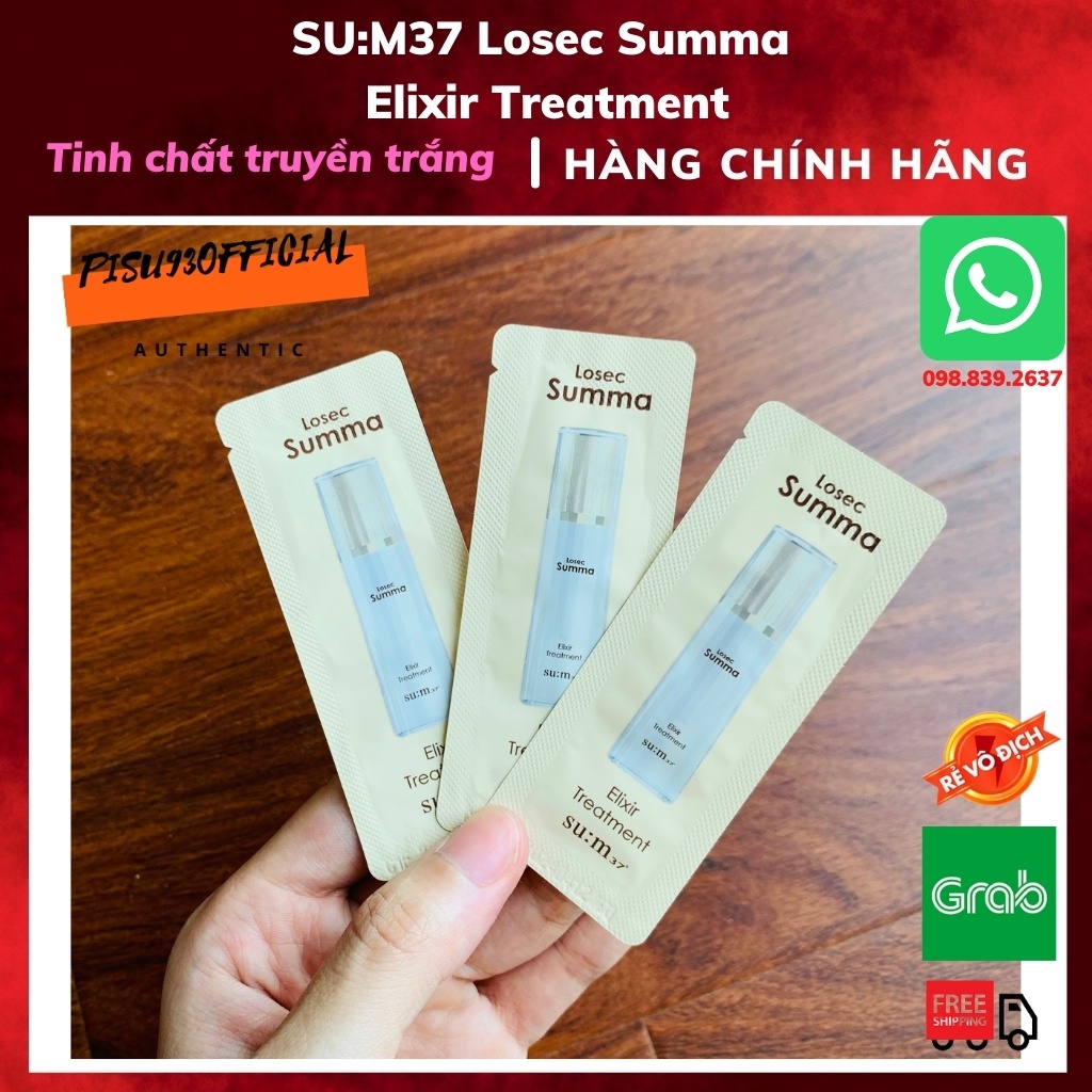 Tinh chất dưỡng da, căng bóng, ngăn lão hoá, tinh chất dưỡng trắng Su:m37 Losec Summa Elixir Treatment 1ml - Hàn Quốc