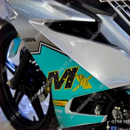 Decal Trùm Exciter -  Tem Trùm Exciter 150 MX Xanh Ngọc Decal Cao Cấp Thu Hút Ánh Nhìn