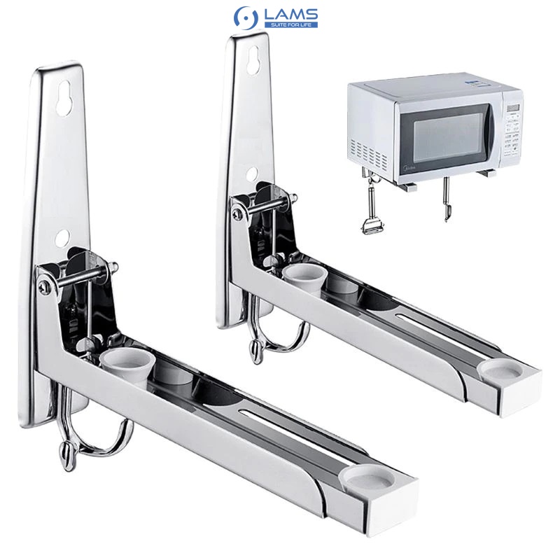 Kệ để lò vi sóng, kệ để lò nướng treo tường inox 304