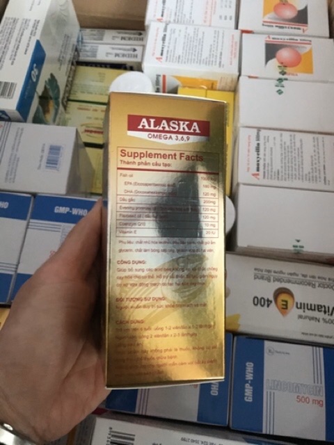 Dầu Cá Alaska Omega 3.6.9 Hộp 100 viên - Bổ Não, Tăng Cường Thị Lực, Giảm Nguy Cơ Mắc Bệnh Tim Mạch