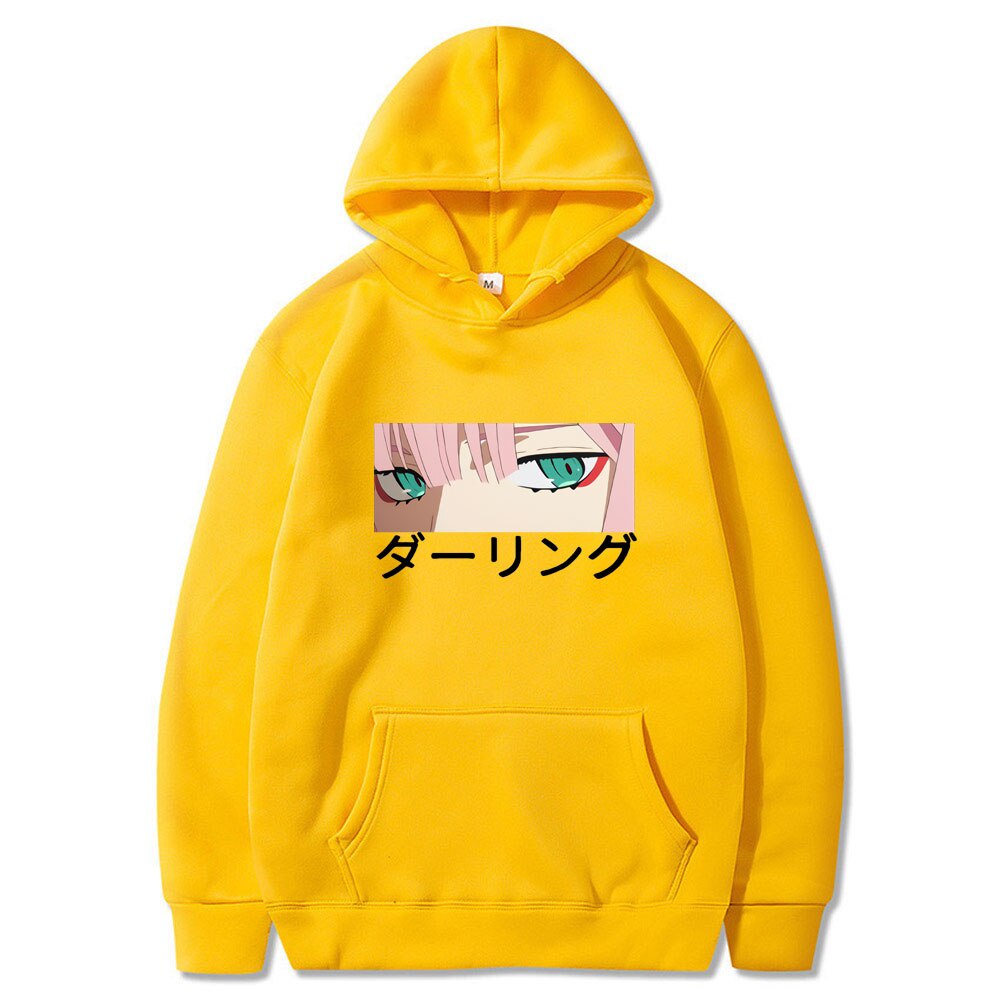 Áo Hoodie Dáng Rộng In Hình Darling In The Franxx Zero TWO Phong Cách Harajuku Cho Nam Và Nữ