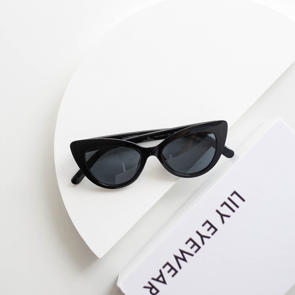 Kính râm nam nữ Lilyeyewear mắt mèo chống UV400 thiết kế độc đáo BTS Hè 2021 R0009 | BigBuy360 - bigbuy360.vn