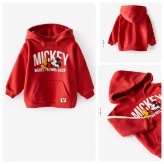 Áo nỉ hoodie Mickey Zara sz 5/6y