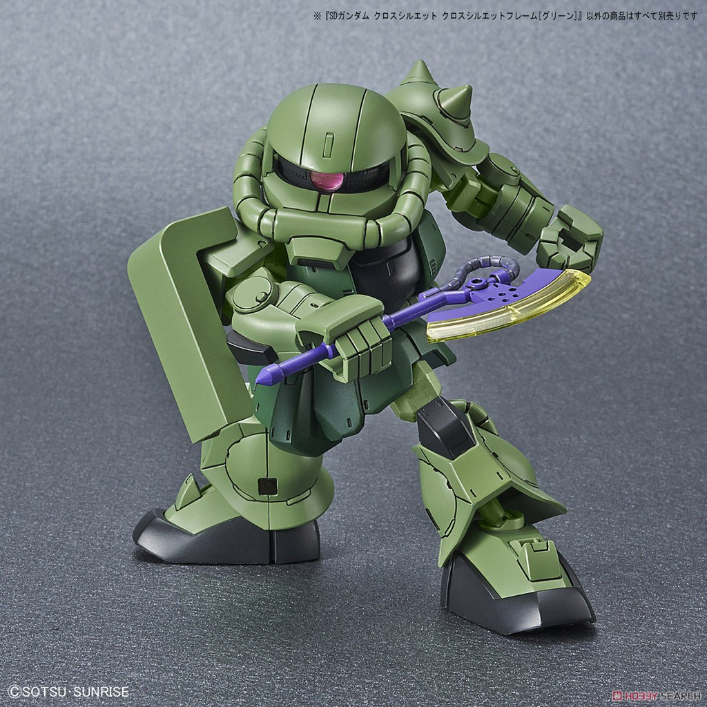 Mô hình lắp ráp SD Gundam CS Frame Green Bandai