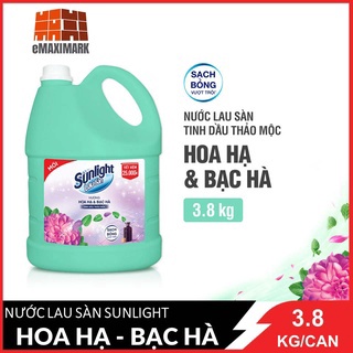 Nước lau sàn Sunlight Hương hoa diên vỹ CAN 3.8KG