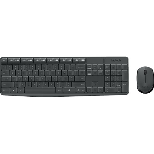 Combo chuột và bàn phím không dây Logitech MK235 - Hàng chính hãng