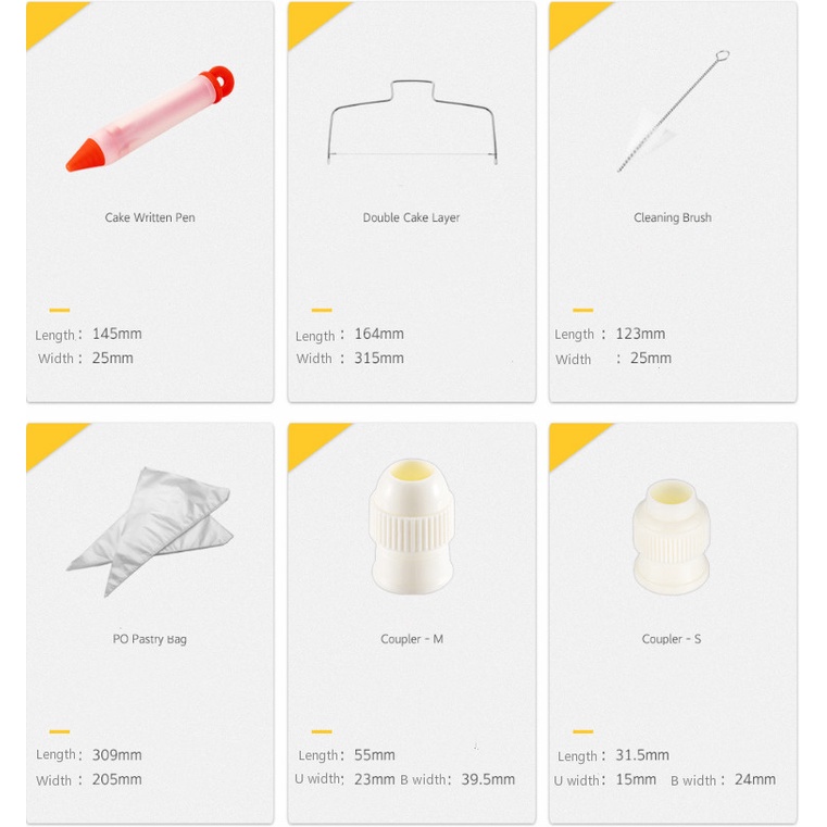 Bộ 106 dụng cụ trang trí bánh kem chuyên dụng
