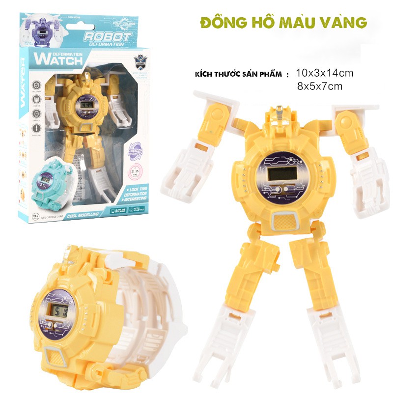 Đồng Hồ Điện Tử Biến Hình Robot Cho Bé , Đồ Chơi Cho trẻ