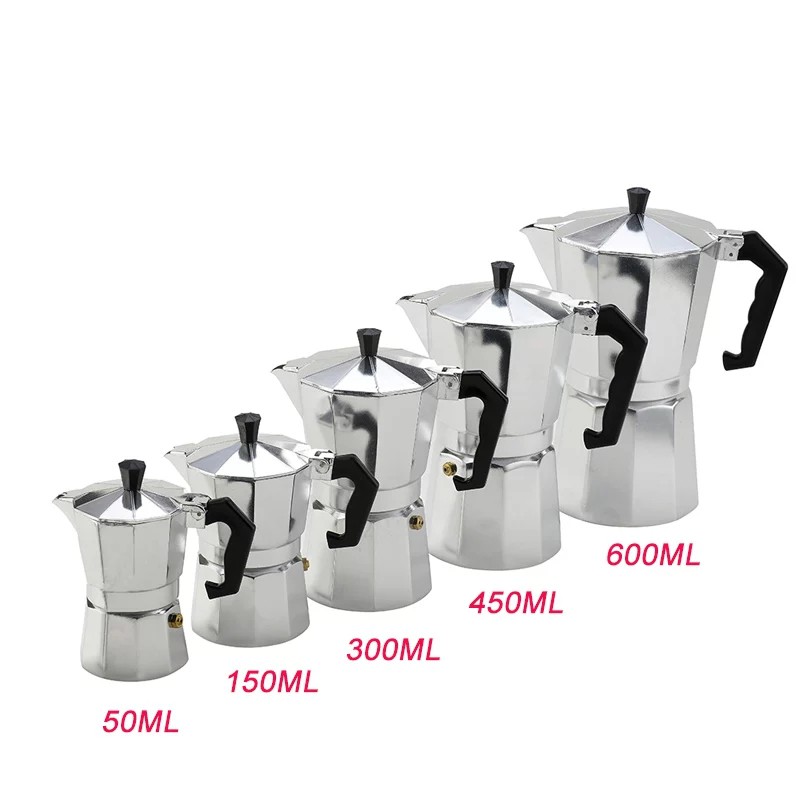 Ấm, Bình Pha Cà Phê Moka Tại Nhà - Ấm Pha Coffee Kiểu Ý - Tiện Lợi Dễ Sử Dung