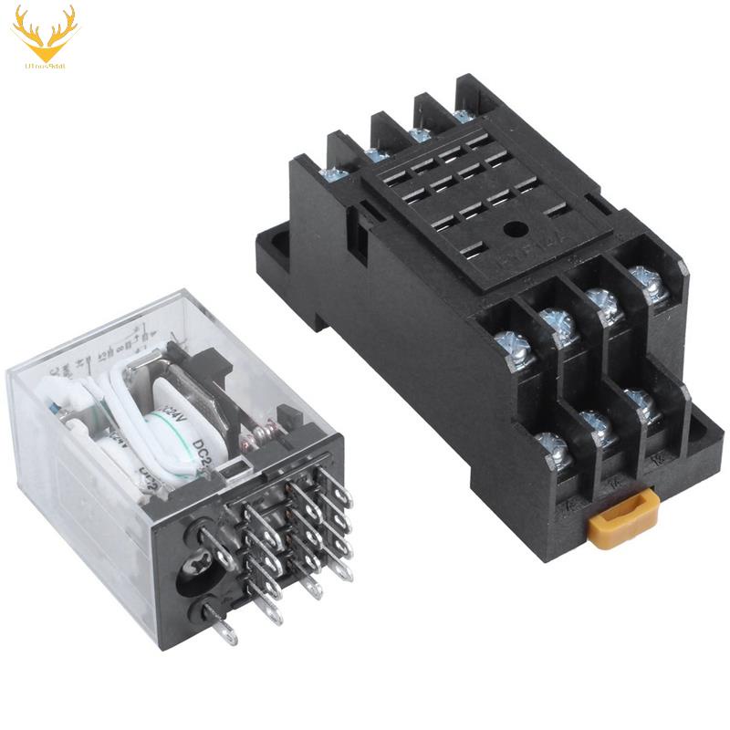 Rơle điện từ đầu cuối DC 24V Volt 4PDT 14 Pin HH54P