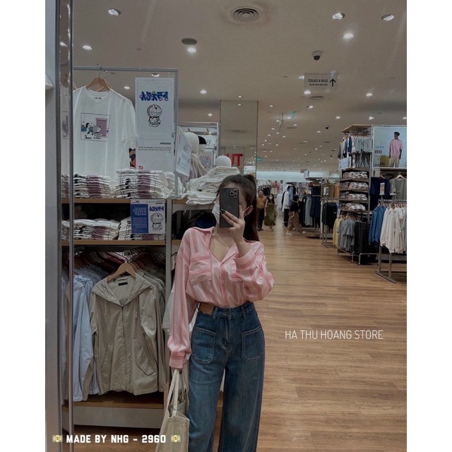 quần jean ống suông rộng style ulzzang lưng siêu cao các mã hot trend( dài 100cm)