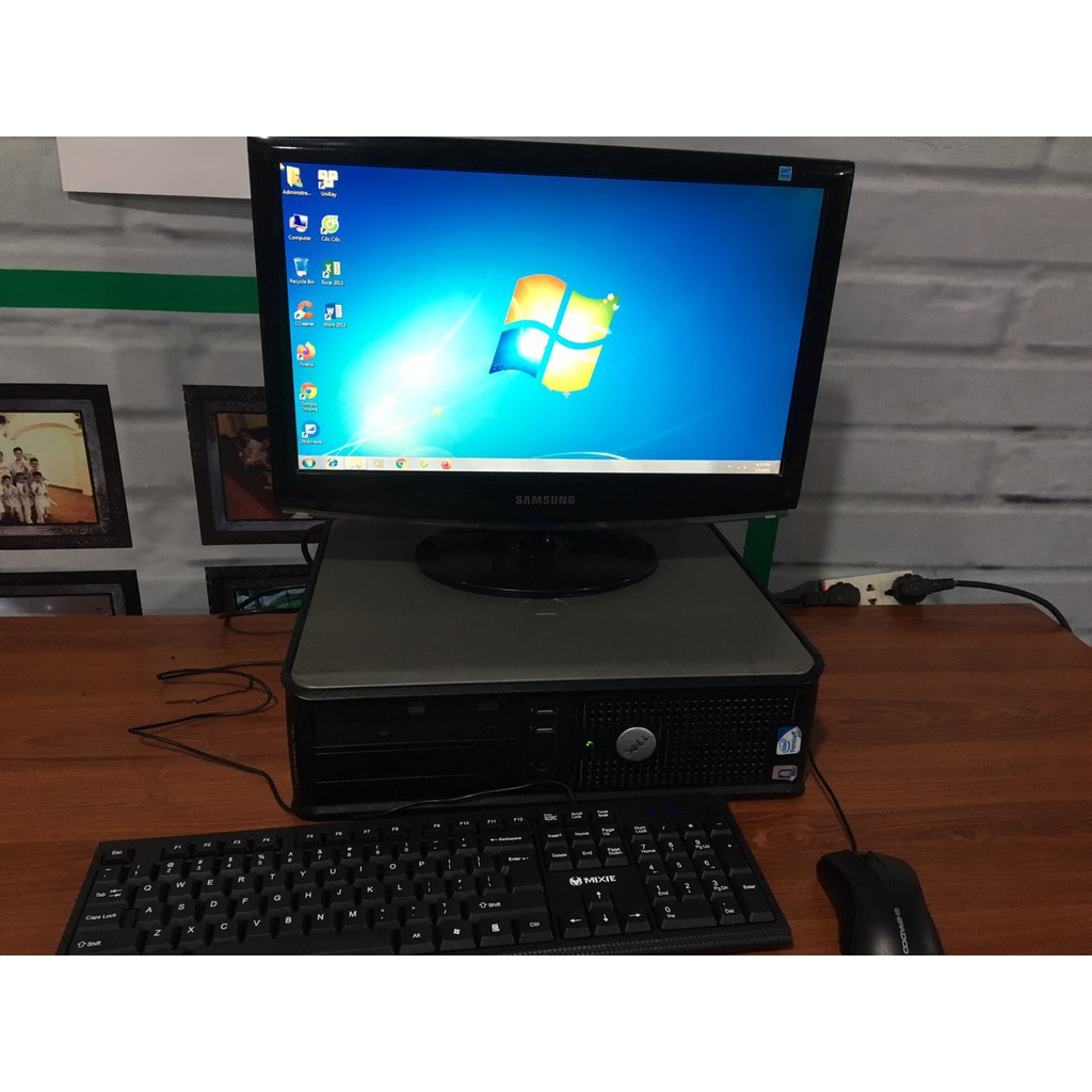 Bộ máy tính Dell kèm màn hình phím chuột Văn phòng học tập GAME nhẹ