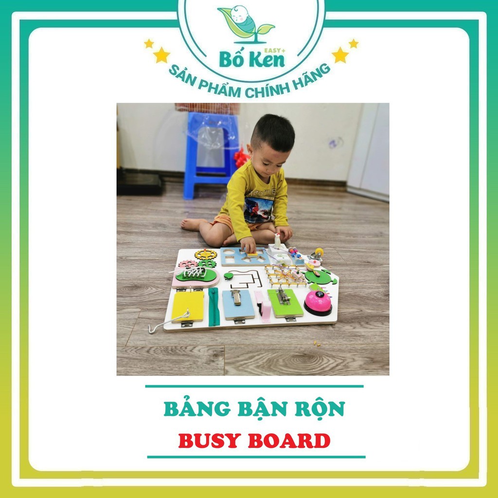 Shop Bố Ken BẢNG BẬN RỘN - BUSY BOARD Rèn Luyện Vận Động Tinh Lalala Baby