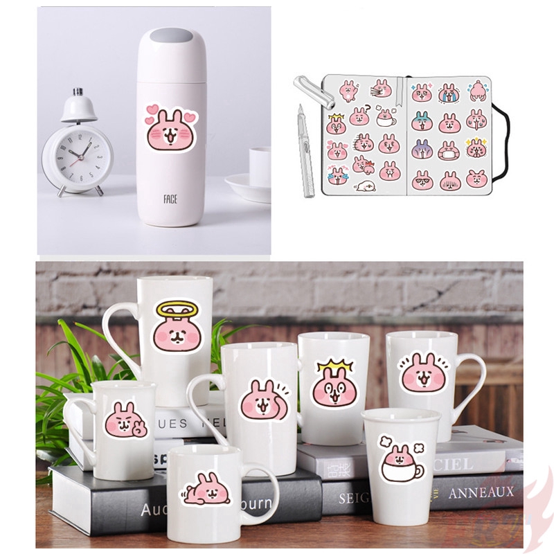 ❉ Piske &amp; Usagi - Kanahei Stickers A ❉ 40Pcs/Set DIY Decals Stickers for Album Diary Laptop Scrapbooks Skateboard