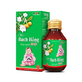 [Freeship extra] Siro HO BẠCH HỒNG - Với hoa Hồng bạch giúp: Mát họng, dịu ho, giảm khò khè (chai 100ml)
