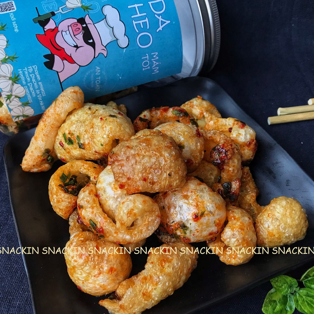 Da heo mắm hành SNACKIN, mặn ngọt đậm vị hũ pet, ăn vặt Hà Nội | BigBuy360 - bigbuy360.vn