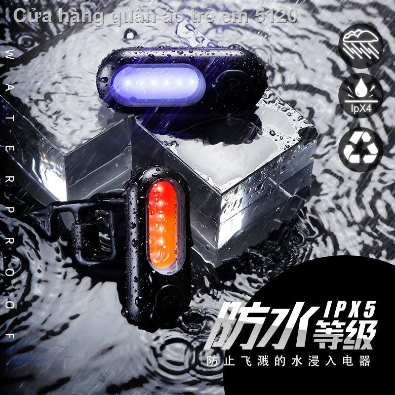 đèn hậu xe đạp sạc USB Phụ kiện leo núi LED nhấp nháy cảnh báo Thiết bị đi ban đêm không thấm nước