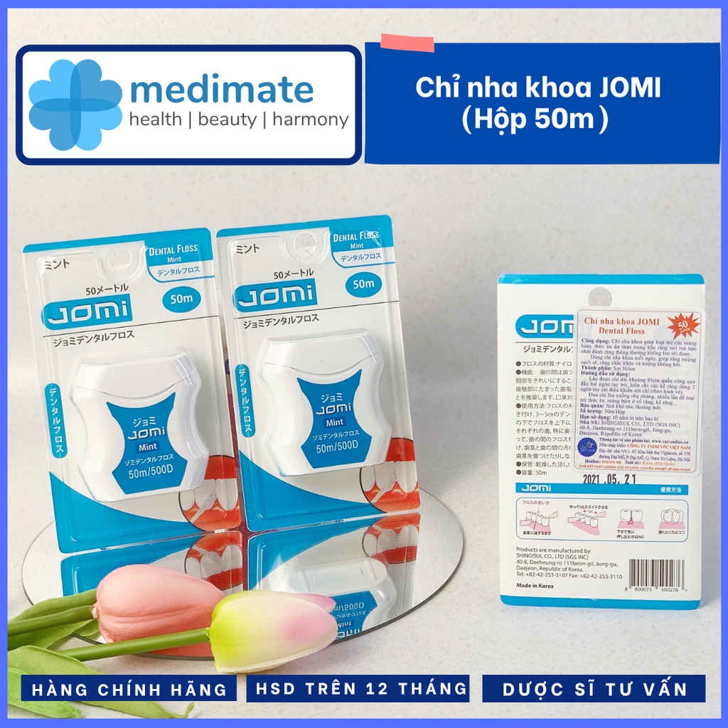 Chỉ nhoa khoa JOMI dental floss (50m)