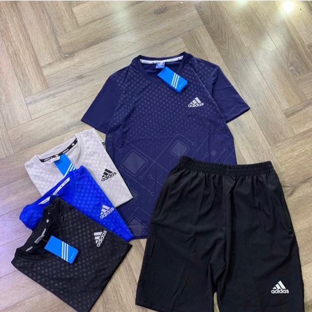 Bộ nam ko cổ adidas
