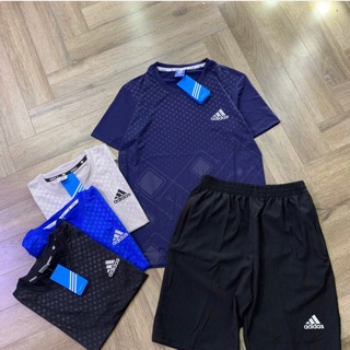 Bộ nam ko cổ adidas