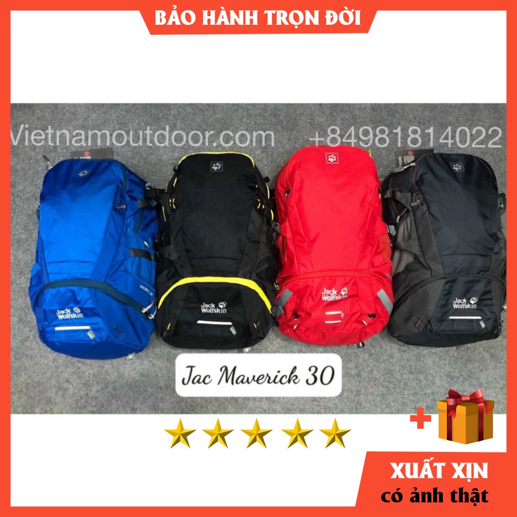 Balo phượt Jack Wolfskin Marverick 30 [ Chuẩn Aut..H ] - balo du lịch nam chống thấm nước cực tốt