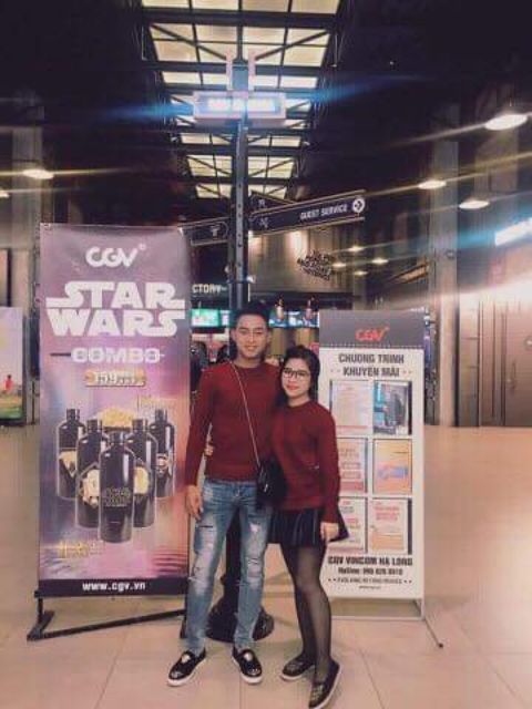 Áo len đôi cổ tròn lông cừu đỏ đô
