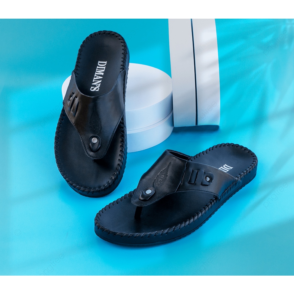 Dép kẹp sỏ ngón nam da bò thật chính hãng DIMAN'S. Mã TC01 full size 38-43