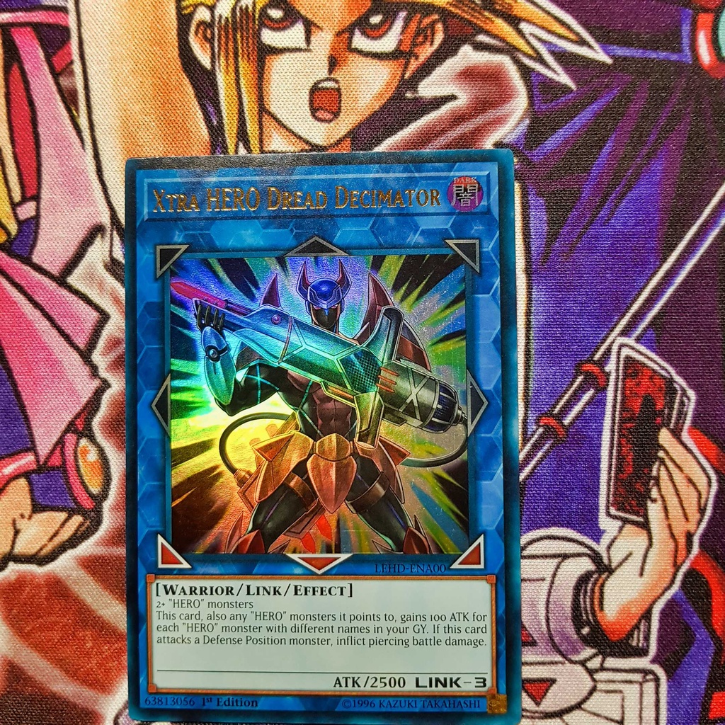 Thẻ bài Yugioh chính hãng | Xtra HERO Dread Decimator | LEHD Ultra rare.