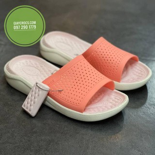 Dép quai ngang Slide Literide Hồng Cam