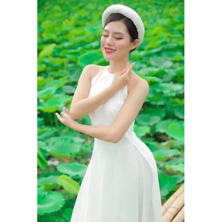 Áo dài yếm chụp sen siêu đẹp kèm quần