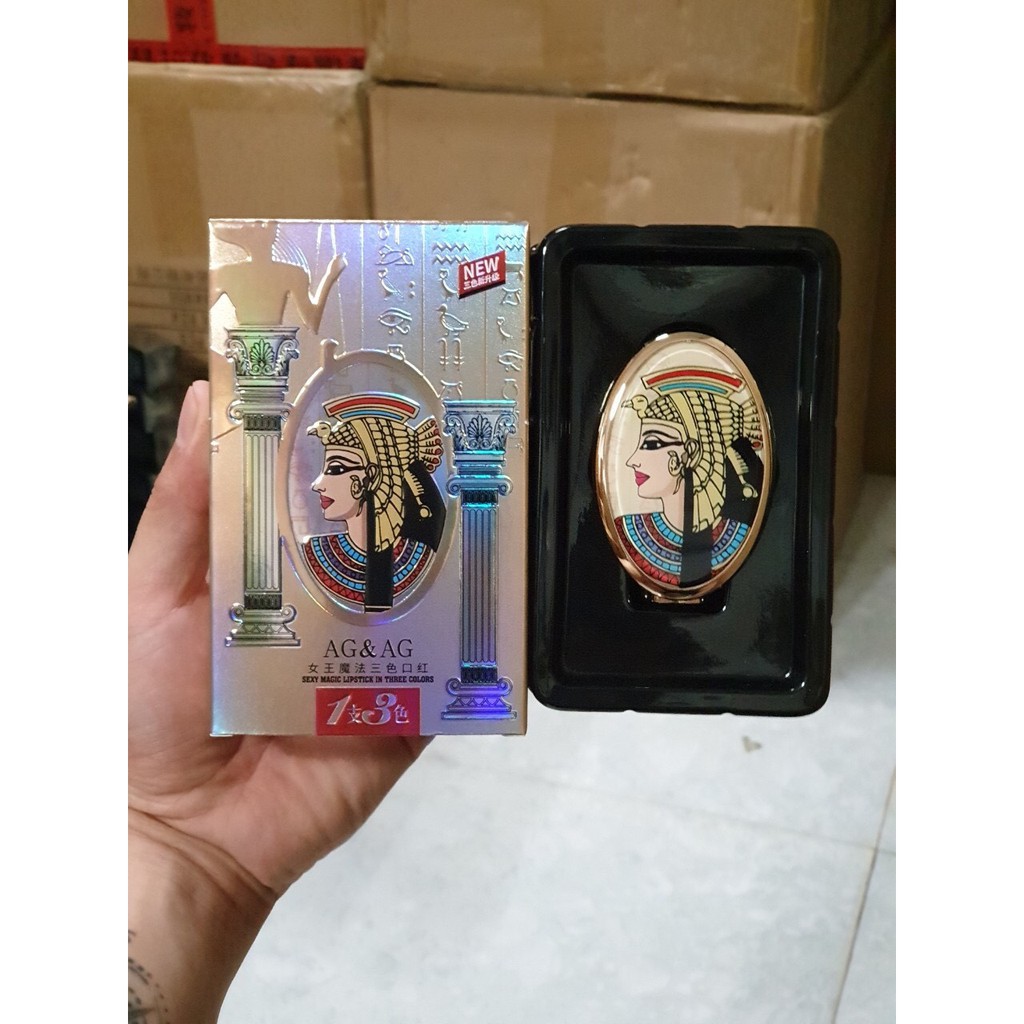 [Chính Hãng] Son Gương 3 Màu AG&AG Thiết Kê Sang Trọng, Chất Son Nhẹ, Mềm Mịn, Không Gây Khô Môi, Nặng Môi | BigBuy360 - bigbuy360.vn