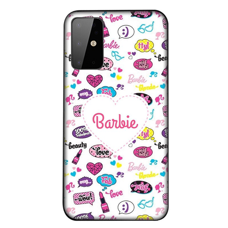 Samsung Galaxy A02S A31 A42 Note 20 10 9 8 Ultra Plus Lite Note20 Note10 Casing Soft Case 7SF Barbie Pattern mobile phone case