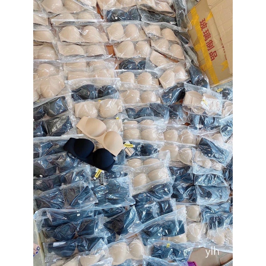 Áo ngực ko dây - áo cup ngực - áo bra không dây màu nude đen, KC House