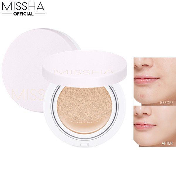 PHẤN NƯỚC DƯỠNG ẨM CẤP NƯỚC MISSHA M MAGIC COVER CUSHION HỘP TRẮNG