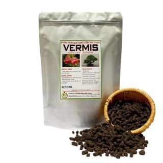 Phân trùn quế dạng viên nén tan chậm vermis - 1kg