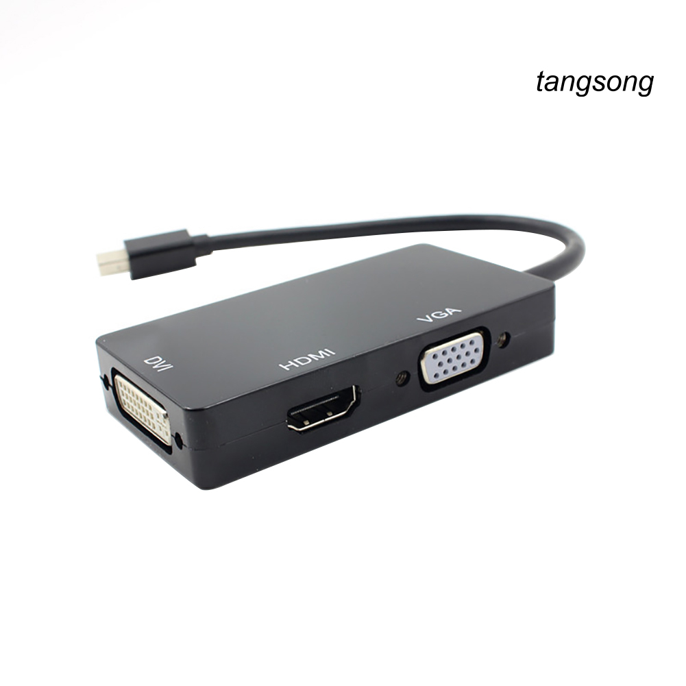 Cáp Chuyển Đổi 3 Trong 1 Từ Cổng Dp Sang Hdmi-Compatible Vga Dvi Cho Macbook Pro Air