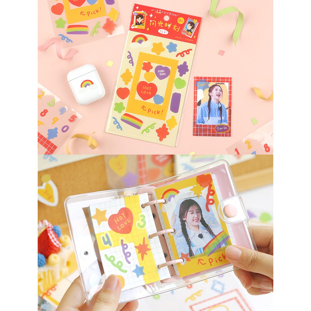 SET 4 TẤM STICKER TRANG TRÍ ẢNH | MST344