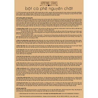 Bột cà phê nguyên chất [100g - 250g]