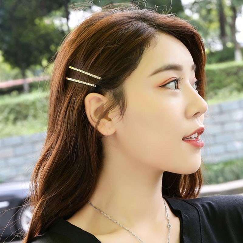 [HÀNG CÓ SẴN] Kẹp tóc đính hạt, pha lê sáng bóng phụ kiện trang sức