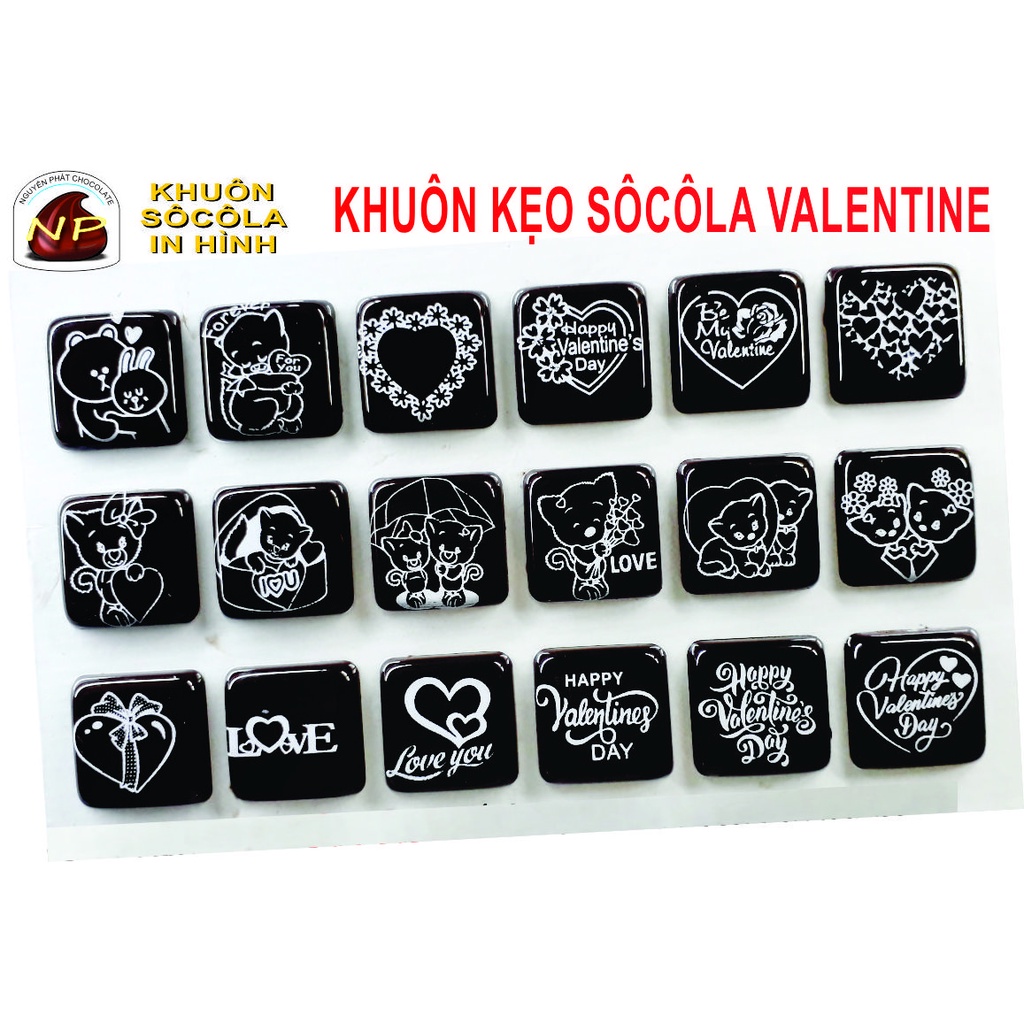 KHUÔN KẸO CHOCOLATE VALENTINE NGÀY LỄ TÌNH NHÂN 14/2