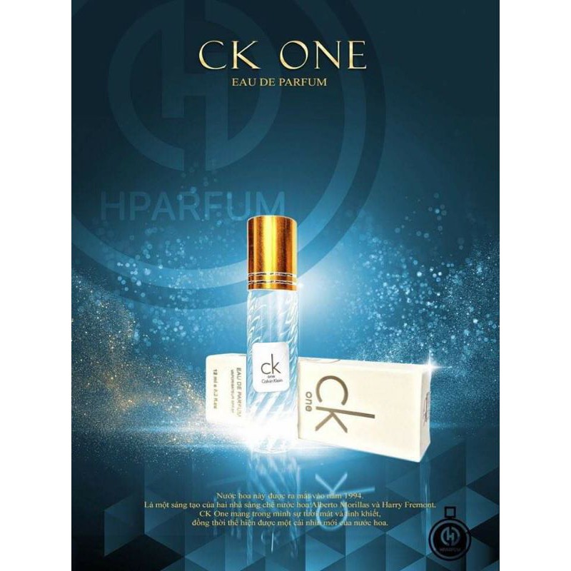 Nước hoa Hparfum CK ONE Tinh dầu thơm dạng lăn mini 12ml