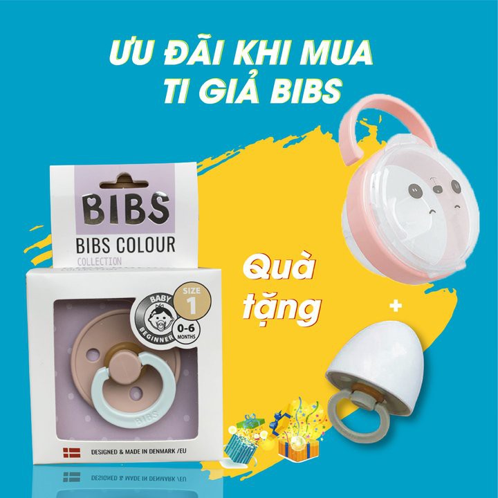 🎁Mua 1 được 6🎁 Ti giả Bibs nhập khẩu Đan Mạch tặng nắp trứng và các quà tặng