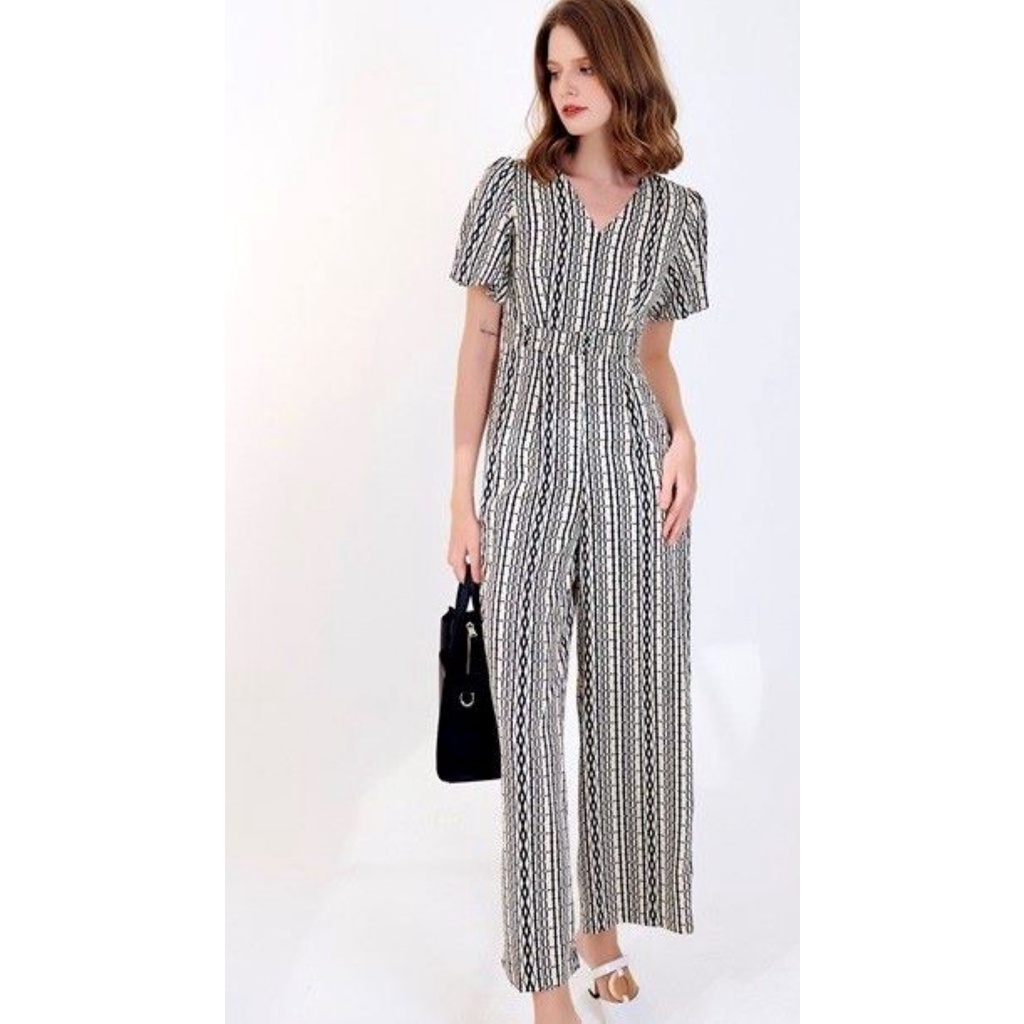 Jumpsuit nữ cao cấp FORMAT1.5 lớp ngắn tay A987-057I