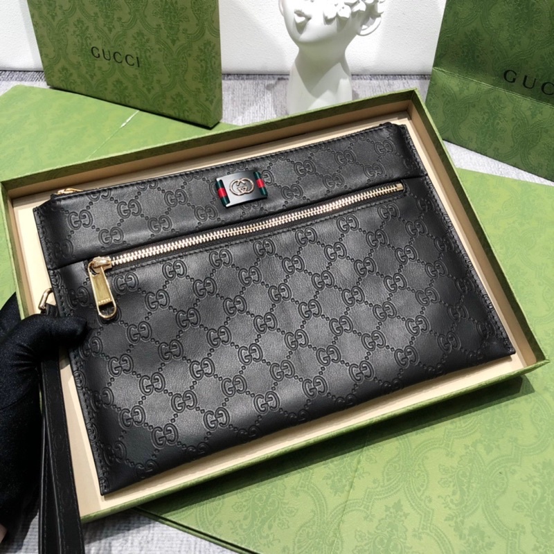 Clutch cầm tay cho nam thương hiệu Gucci GC cao cấp da thật