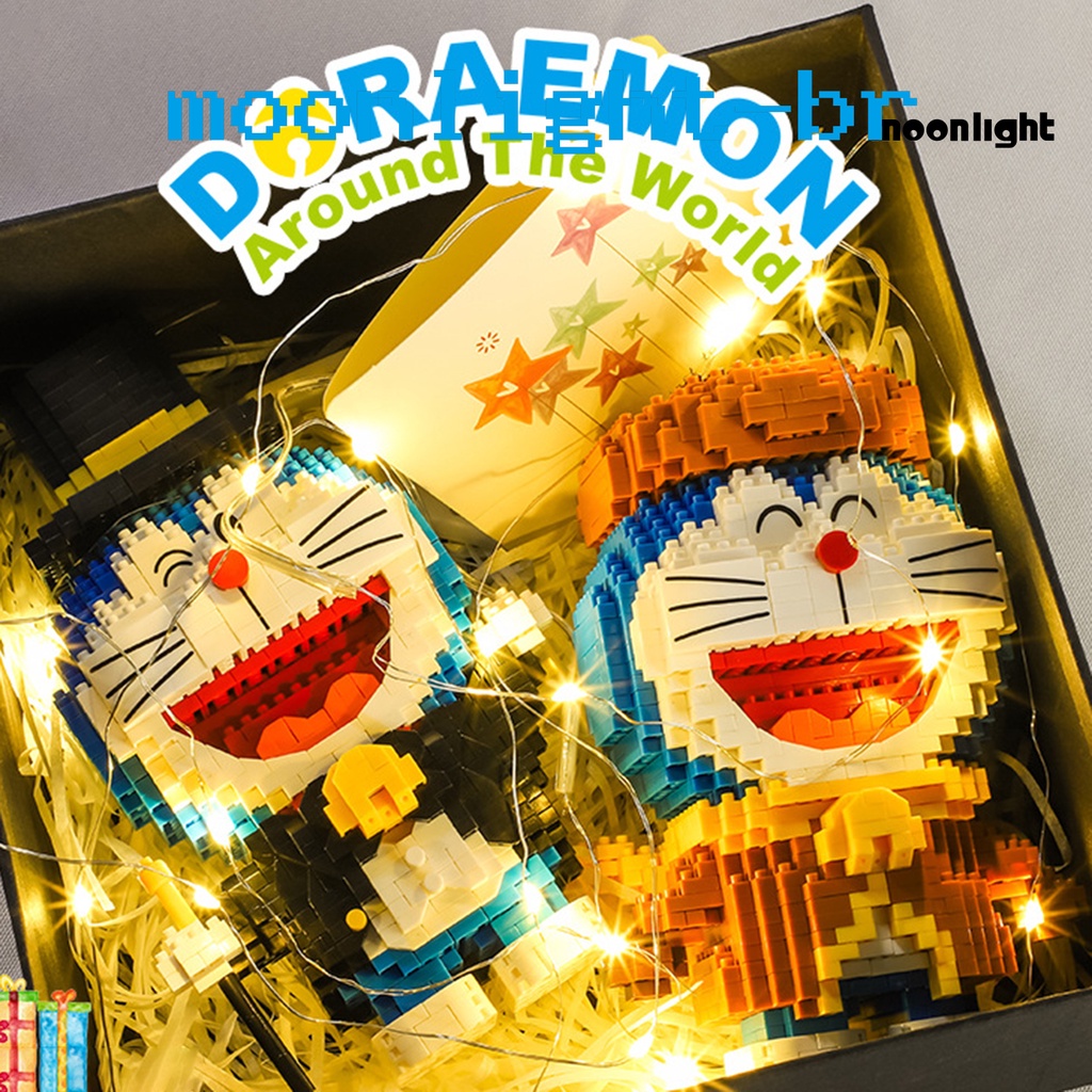 1 Bộ Đồ Chơi Lắp Ráp Mô Hình Doraemon Không Độc Hại